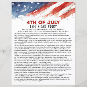 Left Right Story 4th of July Party Game