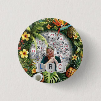 LEFT ROOSTER CENTER 3 CM ROUND BADGE