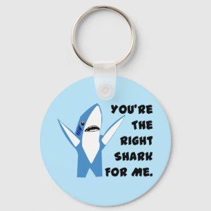 Left Shark Dancing Valentine Key Ring