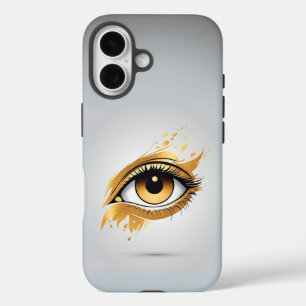 Left Side Golden Eye iPhone 16 Case