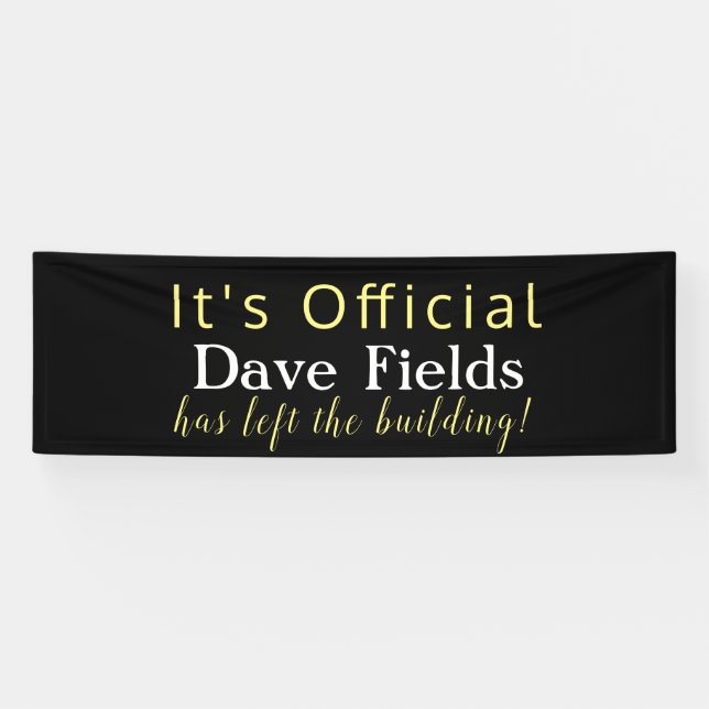 Left the Building Retirement Banner (Horizontal)