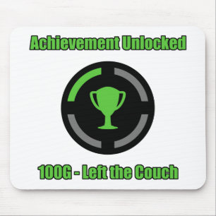 Left the Couch - Achievement Unlocked Mouse Mat