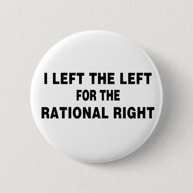 Left The Left For Rational Right 6 Cm Round Badge (Front)