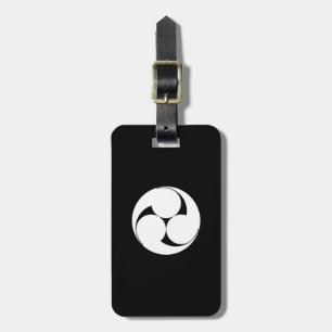 Left three-cornered figure (drawing) luggage tag