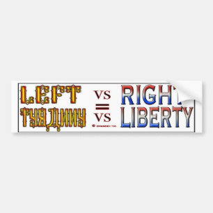 LEFT VS RIGHT S BUMPER STICKER