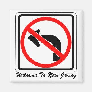 left, Welcome To New Jersey Magnet