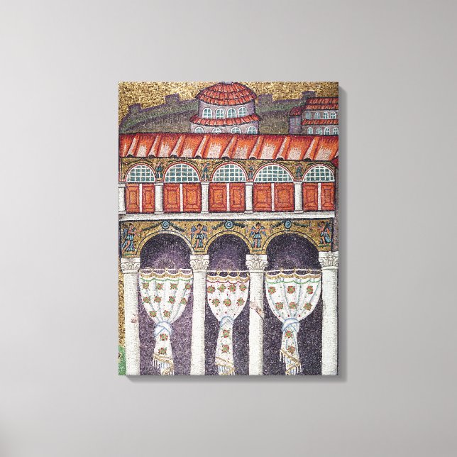 Left wing of the Palazzo di Teodorico, 527-99 Canvas Print (Front)