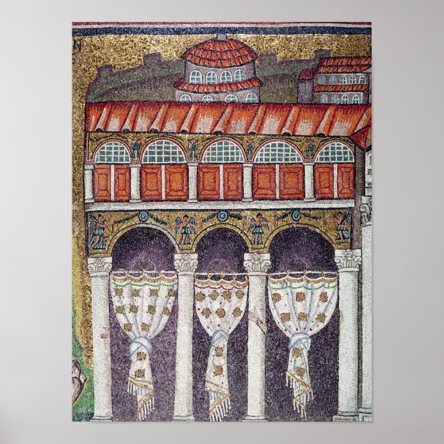 Left wing of the Palazzo di Teodorico, 527-99 Poster (Front)