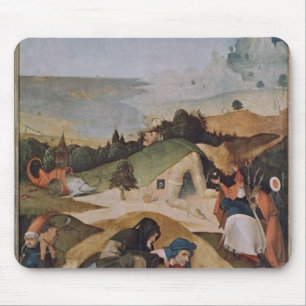 Left wing of the Triptych of the Temptation of Mouse Mat