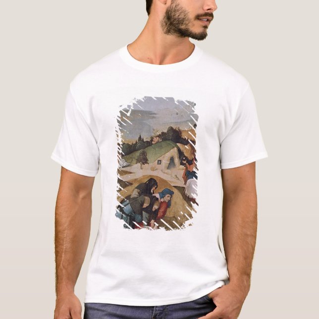 Left wing of the Triptych of the Temptation of T-Shirt (Front)