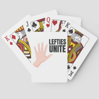 Lefties Unite Left Handed Lefty Gift Playing Cards