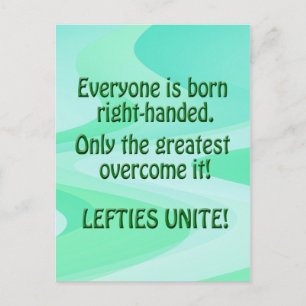Lefties Unite Postcard