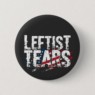 Leftist Tears Liberal Democrats Kamal Harris  6 Cm Round Badge