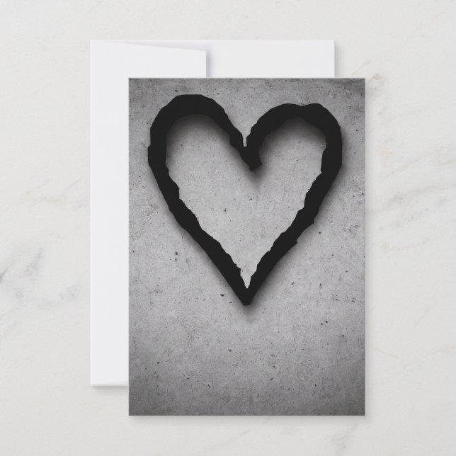 Leftover heart, No 01 Thank You Card (Front)