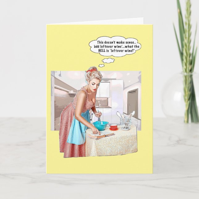 Leftover wine? holiday card (Front)