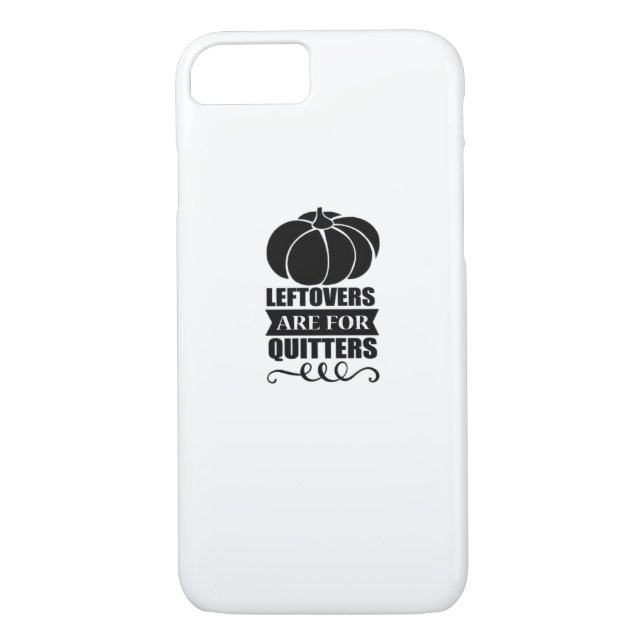 Leftovers Are For Quitters Classic Funny Retro Case-Mate iPhone Case (Back)