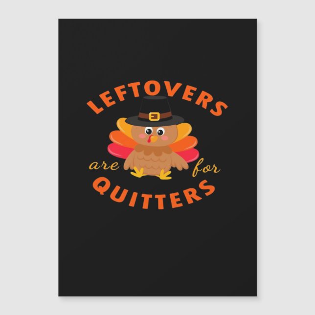 Leftovers Are For Quitters Turkey Christmas Classi (Front)