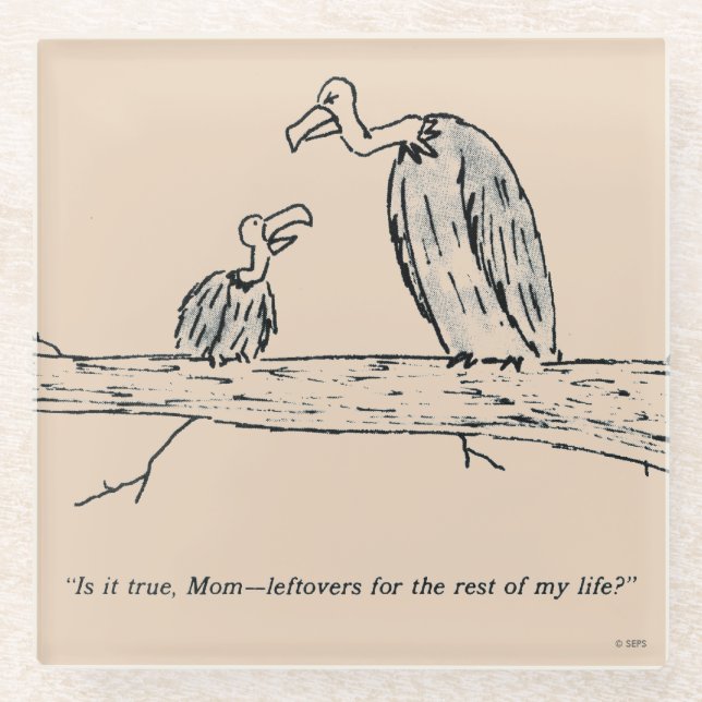 Leftovers Glass Coaster (Front)