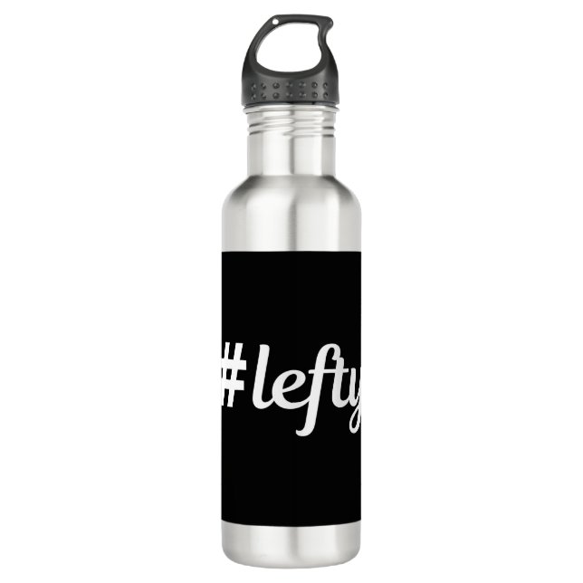# Lefty Left Hander's 710 Ml Water Bottle (Front)