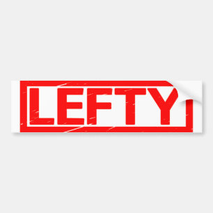 Lefty Stamp Bumper Sticker