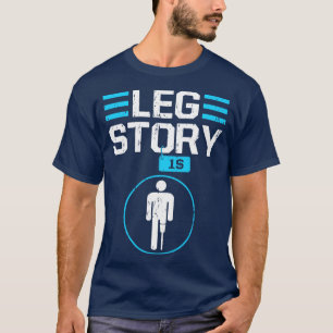 Leg Amputee Clothin Men Funny Disability Leg Amput T-Shirt