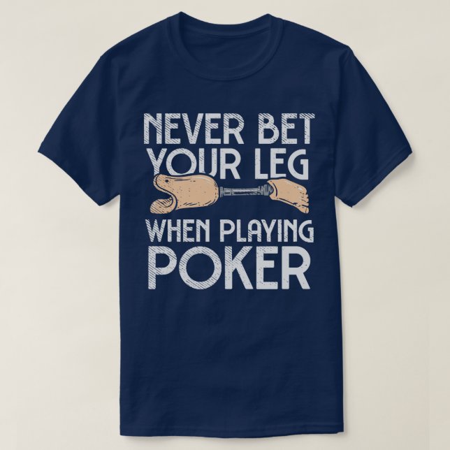 Leg Amputee Jokes T-Shirt (Design Front)