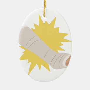 Leg Cast Ceramic Tree Decoration