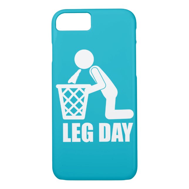 Leg Day - Bodybuilding Workout - Puke Case-Mate iPhone Case (Back)