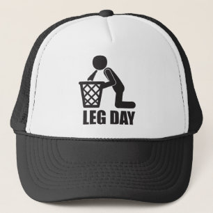 Leg Day - Bodybuilding Workout - Puke Trucker Hat