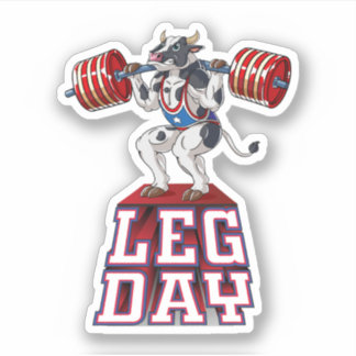 Leg Day Cow Weight Lifting Squat Gym. Perfect desi