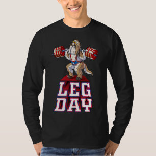 Leg Day Shih Tzu Weight Lifting Squat Gym T-Shirt