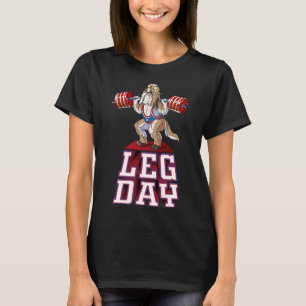 Leg Day Shih Tzu Weight Lifting Squat Gym T-Shirt