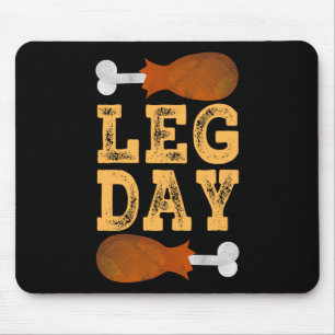 Leg Day Thanksgiving Costume Gym Pilgrim Happy Tur Mouse Mat
