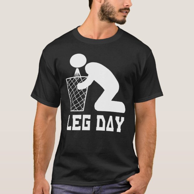Leg Day - Workout - Puke T-Shirt (Front)