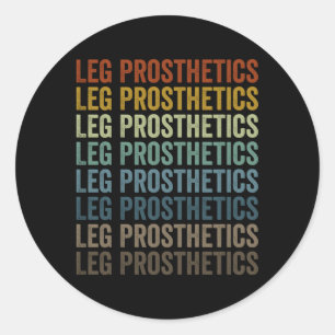 Leg Prosthetics Ampu Amputation Classic Round Sticker