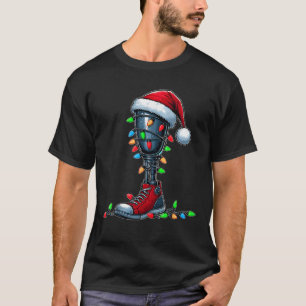 Leg Prosthetics Amputee Amputation Xmas Unisex Ad T-Shirt
