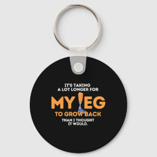 Leg To Grow Back Amputee Disabilities Awareness Key Ring
