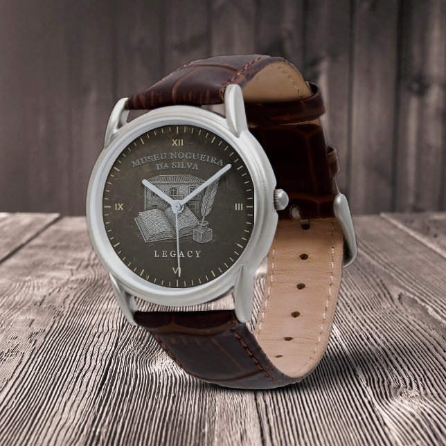 Legacy da Silva Men's Classic Brown Leather Strap  Watch (Creator Uploaded)