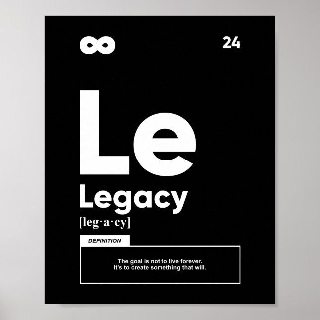 Legacy Definition | Motivational Poster (Front)