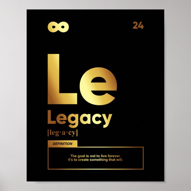 Legacy Definition | Motivational Poster (Front)
