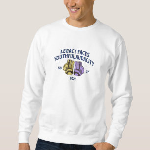 Legacy faces youthful audacity  boxe 🥊 t-shirt sweatshirt