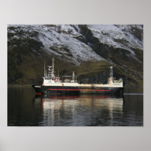 Legacy, Fishing Trawler in Dutch Harbour, Alaska Poster
