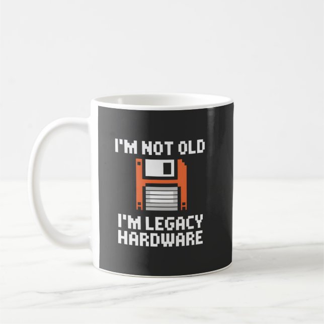 Legacy Hardware Retro 8-Bit Programmer Coffee Mug (Left)