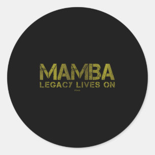 Legacy Lives On Basketball Court Legend Motivation Classic Round Sticker