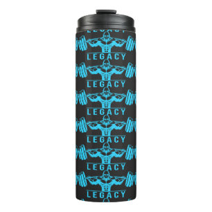 Legacy Minimalist Gym Design – Neon Green Fitness Thermal Tumbler