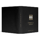 Legacy Planning Binder Black Leather with Logo