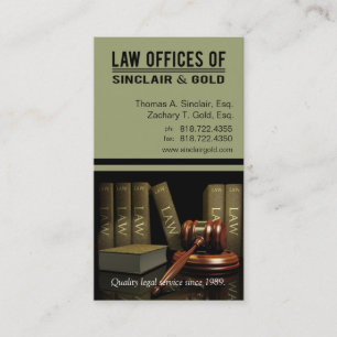 Legal3 Law Offices of Attorney - Lawyer Business Card