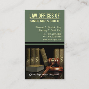 Legal3 Law Offices of Attorney - Lawyer Business Card