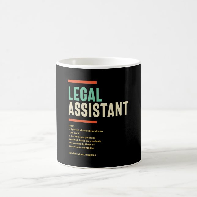 Legal Assistant Definition Coffee Mug (Center)