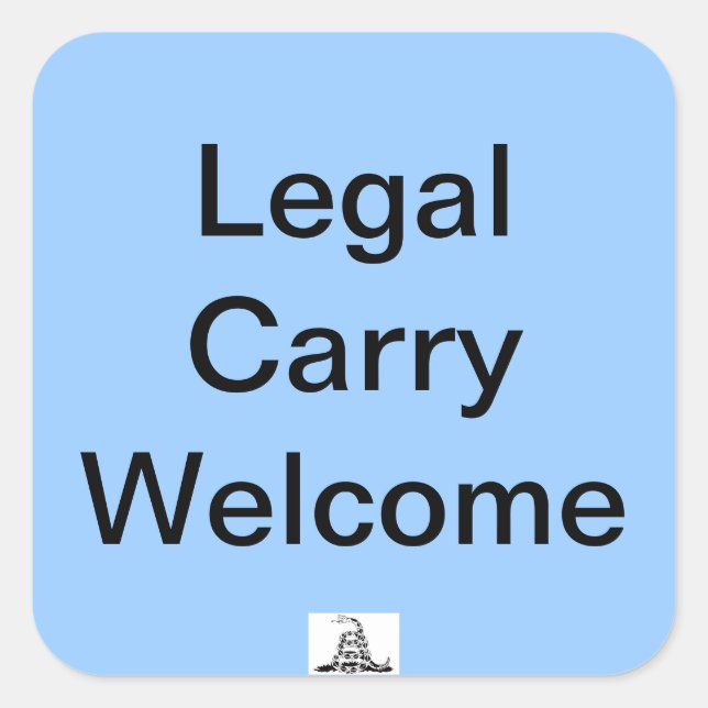 Legal Carry Welcome Sticker (Front)